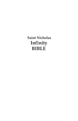 Saint Nicholas Infinity Bible by Editors