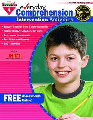 Everyday Comprehension Intervention Activities Grade 4 Book Teacher Resource by Sandy Riggs