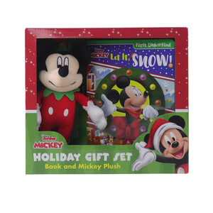 Disney Junior Mickey Mouse Clubhouse: Let It Snow! Holiday Gift Set: Book and Mickey Plush by Pi Kids