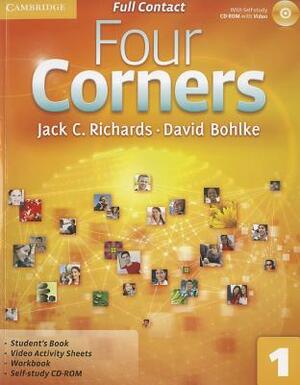 Four Corners Level 1 Full Contact with Self-Study CD-ROM by David Bohlke, Jack C. Richards