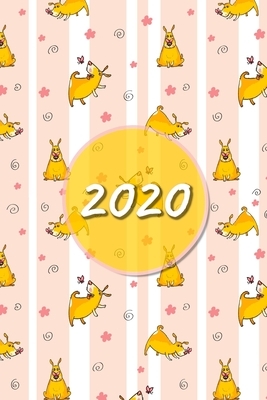 2020: My personal organizer 2020 with Cute Animal Dog Design - personal organizer 2020 - weekly calendar 2020 - monthly cale by Andrew Price