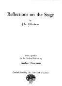 Reflections on the Stage by Mr. Oldmixon (John), John Oldmixon