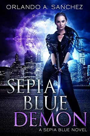 Sepia Blue-Demon by Orlando A. Sanchez