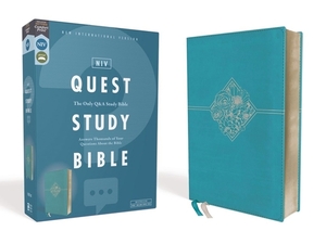 Niv, Quest Study Bible, Leathersoft, Blue, Comfort Print: The Only Q and A Study Bible by The Zondervan Corporation