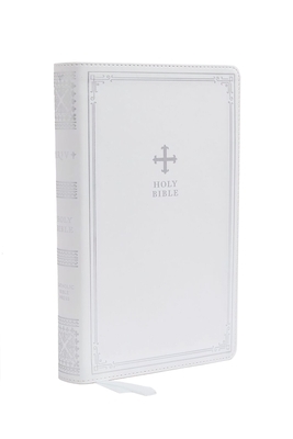 The Holy Bible: NRSV Catholic Edition - Gift Edition, Leathersoft, White, Comfort Print by Anonymous