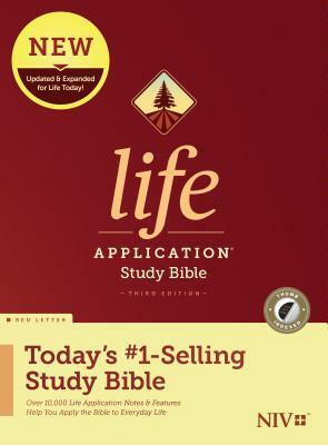 NIV Life Application Study Bible, Third Edition (Red Letter, Hardcover, Indexed) by 