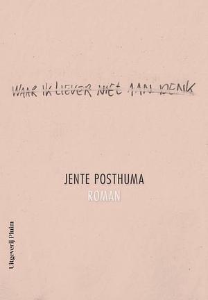 Waar ik liever niet aan denk by Jente Posthuma