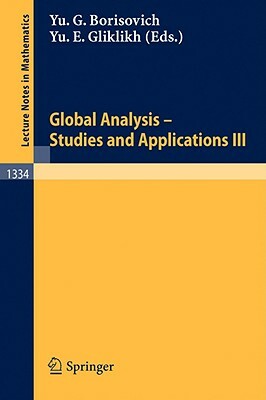 Global Analysis. Studies and Applications III by 