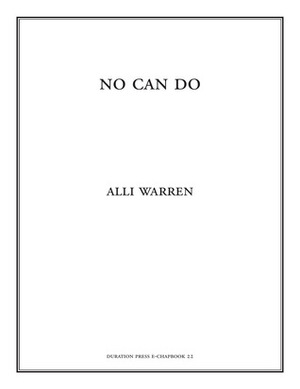 No Can Do by Alli Warren