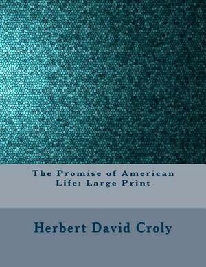 The Promise of American Life: Large Print by Herbert David Croly