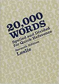 20, 000 Words by Louis A. Leslie