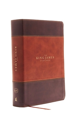 The King James Study Bible, Imitation Leather, Brown, Indexed, Full-Color Edition by Thomas Nelson