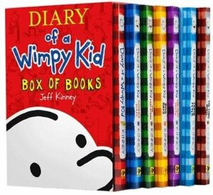 Diary of a Wimpy Kid Box of Books: Set #1-7 + Sticker Sheet by Jeff Kinney
