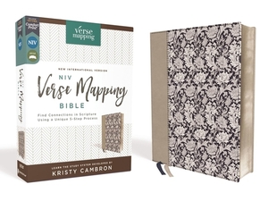 Niv, Verse Mapping Bible, Leathersoft, Navy Floral, Comfort Print: Find Connections in Scripture Using a Unique 5-Step Process by The Zondervan Corporation