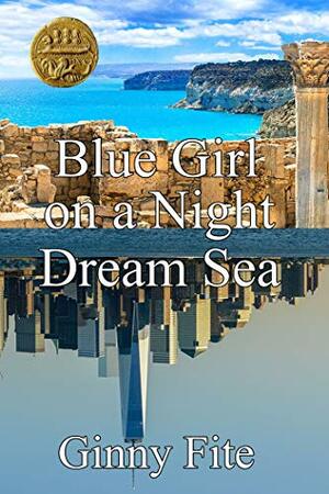 Blue Girl on a night Dream Sea by Ginny Fite