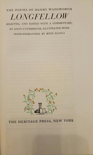 The Poems of Henry Wadsworth Longfellow by Henry Wadsworth Longfellow