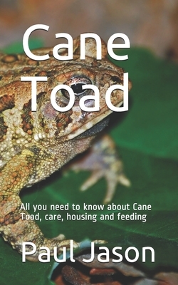 Cane Toad: All you need to know about Cane Toad, care, housing and feeding by Paul Jason