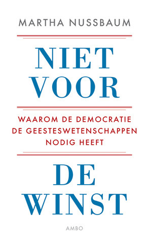 Niet voor de winst by Martha C. Nussbaum