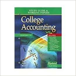 College Accounting: Study Guide &amp; Working Papers by M. David Haddock, Horace R. Brock, John Ellis Price