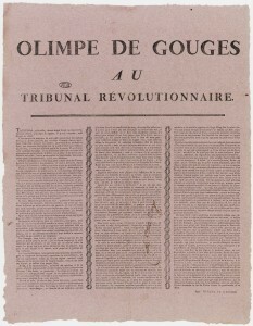 Olympe de Gouges au Tribunal Revolutionnaire by Olympe de Gouges