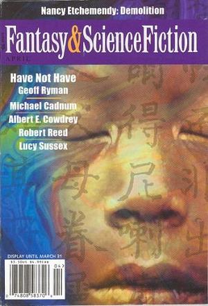 Fantasy & Science Fiction, April 2001 by Gordon Van Gelder