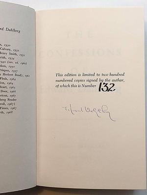 The Confessions of Edward Dahlberg by Edward Dahlberg