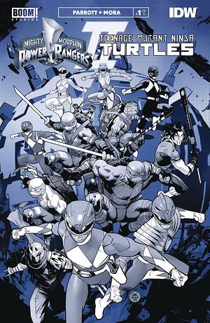 Mighty Morphin Power Rangers/Teenage Mutant Ninja Turtles II #1 Black & White Edition by Ryan Parrott