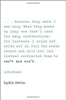 Kanns nicht und wills nicht by Lydia Davis