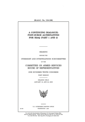 A continuing dialogue Pt. 1-2 by Committee on Armed Services (house), United States House of Representatives, United State Congress