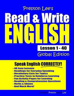 Preston Lee's Read & Write English Lesson 1 - 40 Global Edition by Kevin Lee, Matthew Preston