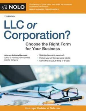 LLC or Corporation?: Choose the Right Form for Your Business by Anthony Mancuso