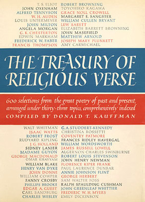 The Treasury of Religious Verse by Donald T. Kauffman