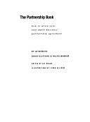 The Partnership Book: How to Write Your Own Small Business Partnership Agreement by Ralph E. Warner, Denis Clifford