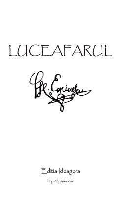 Luceafarul: Poemul Suprem Al Literaturii Romane by Mihai Eminescu