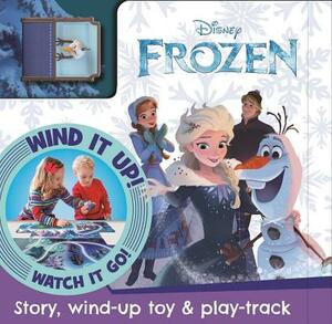 Disney Frozen: Busy Board with Wind-Up Car & Track by Igloobooks