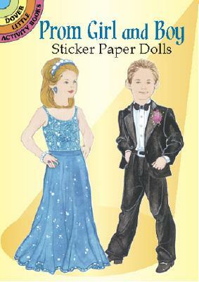 Prom Girl and Boy Sticker Paper Dolls by Barbara Steadman