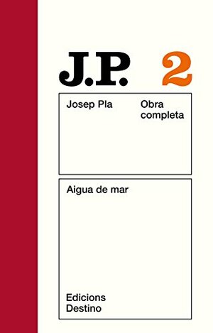 Aigua de mar by Josep Pla
