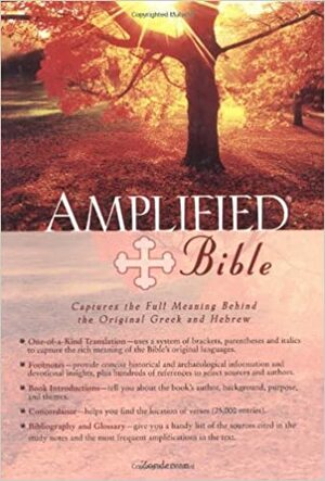 Amplified Bible, Genuine Leather, Burgundy by 