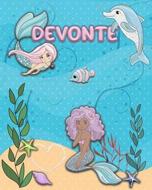 Handwriting Practice 120 Page Mermaid Pals Book Devonte: Primary Grades Handwriting Book K-2 by Lacy Pisces
