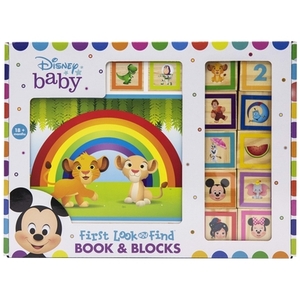 Disney Baby: First Look and Find Book & Blocks by Erin Rose Wage