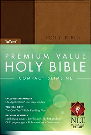 Premium Value Compact Slimline Bible NLT, Tutone by Anonymous