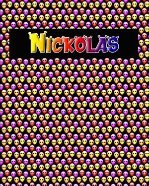 120 Page Handwriting Practice Book with Colorful Alien Cover Nickolas: Primary Grades Handwriting Book by Sheldon Franks
