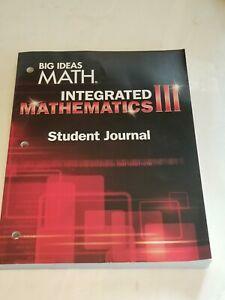 BIG IDEAS MATH Integrated Math 3: Student Journal by Houghton Mifflin Harcourt