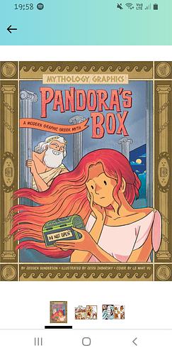 Pandora's Box: A Modern Graphic Greek Myth by Jessica Gunderson