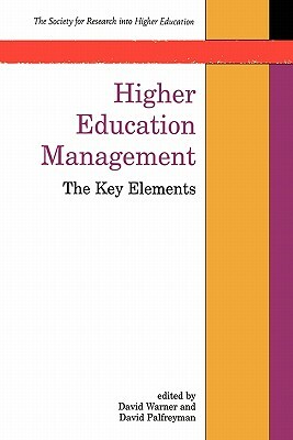 Higher Education Management by David Palfreyman, David Warner