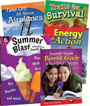 Learn-At-Home: Summer Stem Bundle with Parent Guide Grade 4 by Suzanne I. Barchers, Jennifer Prior, Dona Herweck Rice