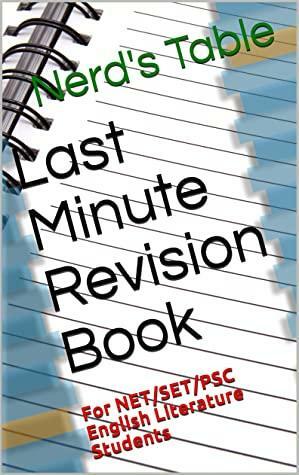 Last Minute Revision Book: For NET/SET/PSC English Literature Students by Kalyani Vallath, Nerd's Table, Sheelu Alex