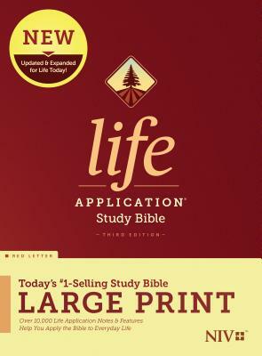 NIV Life Application Study Bible, Third Edition, Large Print (Red Letter, Hardcover) by 