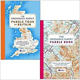 The Ordnance Survey Puzzle Book Collection 2 Books Set by Dr Gareth Moore by The Ordnance Survey Puzzle Tour of Britain by Dr Gareth Moore, Gareth Moore, Ordnance Survey