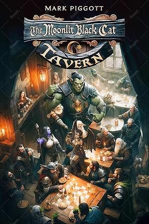 The Moonlit black cat Tavern by Mark Piggott